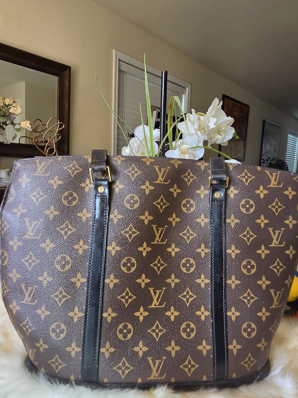 VINTAGE And AUTHENTIC Louis Vuitton Monogram BABYLONE WITH FLAWS.